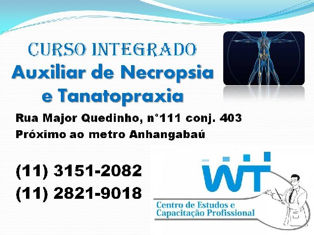 Curso de tanato e necropsia na wt