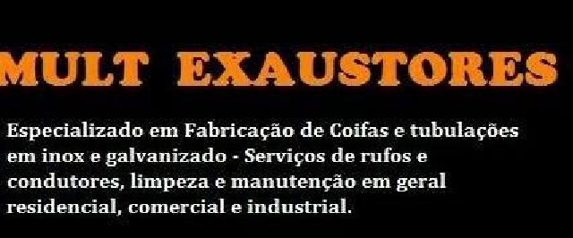 Foto 1 - Reparao Fabricao coifas exaustores fogoes